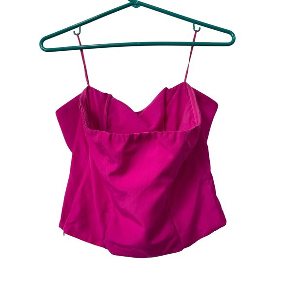 Express Top Size 4 Strapless Bow Corset Tube Hot Pink Bow Feminine Holiday - Picture 4 of 11